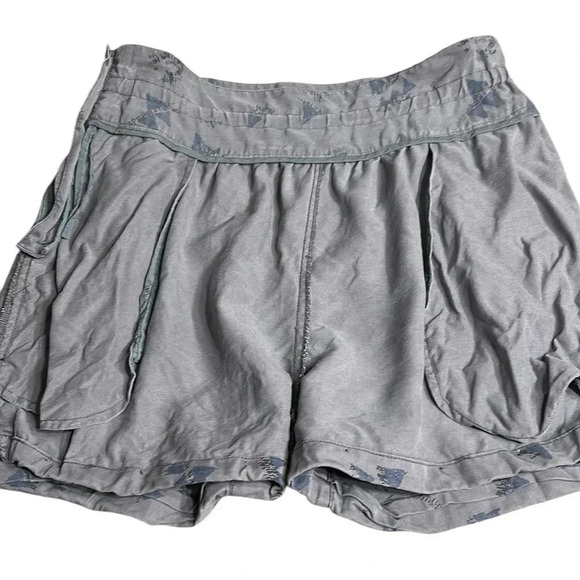 Wilfred Ariztia,Lyocell high  rise shorts,side zip,pockets, grey ,cottagecore - Picture 13 of 14